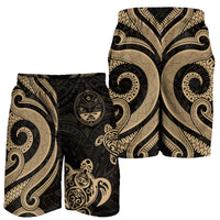 Marshall Islands Men's Short - Gold Tentacle Turtle - Polynesian Pride