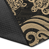 Northern Mariana Islands Area Rug - Gold Tentacle Turtle - Polynesian Pride