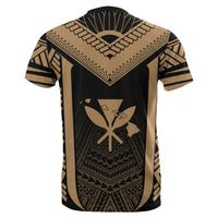 Hawaiian Kanaka Polynesian T Shirt Active Gold - Polynesian Pride