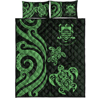 Tuvalu Quilt Bed Set - Green Tentacle Turtle - Polynesian Pride