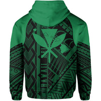 Hawaii Nei Hoodie Zip up Polynesian Green - Polynesian Pride