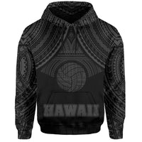 Polynesian Volleyball Hawaii Hoodie Grey - Polynesian Pride