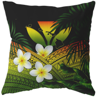 Kanaka Maoli (Hawaiian) Pillow Cases, Polynesian Plumeria Banana Leaves Reggae One Size Art - Polynesian Pride