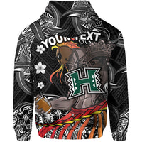 Custom Hawaii Warriors Polynesian Zip Hoodie Unique Style Black LT8 - Polynesian Pride