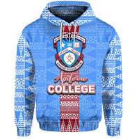 Custom Tonga Apifoou College Tonga Hoodie Simple Style LT6 Blue - Polynesian Pride