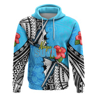 Custom Suva Rugby Hoodie Polynesian Pinwheel Style - Polynesian Pride