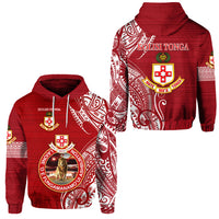 Kolisi Tonga Mate Maa Tonga Hoodie Laione O E FungamanamoUi Ashburton LT8 Unisex Red - Polynesian Pride