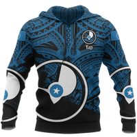 Yap Hoodie Yap Flag Special Z2 Unisex Blue - Polynesian Pride
