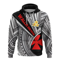 Custom Wallis and Futuna Hoodie Polynesian Style Black LT16 - Polynesian Pride