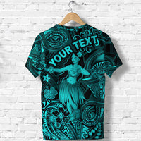 Custom Hawaii Hula Girl Polynesian T Shirt Unique Style Turquoise LT8 - Polynesian Pride