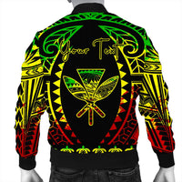 Hawaii Bomber Jacket - Hawaiian Girl Reggae Bomber Jacket AH - Polynesian Pride