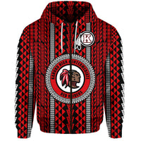 Custom Hawaii Kahuku School Zip Hoodie Kahuku High School Simple Style LT8 - Polynesian Pride