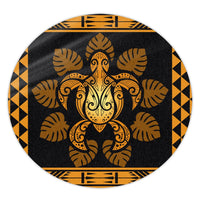 Hawaii - Tribe Turtle Round Carpet - AH Round Carpet Brown - Polynesian Pride