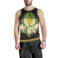 Hawaii Kanaka Maoli Men's Tank Top - Polynesian Gold Patterns Collection - Polynesian Pride