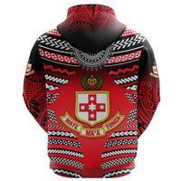 Kolisi Tonga Zip Hoodie Mate Maa Tonga Creative Style - Polynesian Pride
