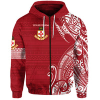 Kolisi Tonga Mate Maa Tonga Zip Hoodie Laione Ashburton Old Boys LT8 - Polynesian Pride