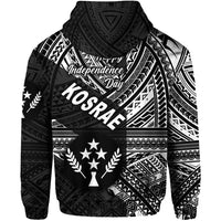 FSM Kosrae Hoodie Happy Independence Day Original Vibes Black LT8 - Polynesian Pride