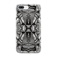 Polynesian Tribal Tough Case White And Black iPhone 7 Plus - Polynesian Pride