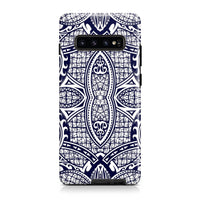 Polynesian Tough Case Blue And White Samsung Galaxy S10 - Polynesian Pride