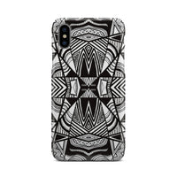Polynesian Tribal Phone Case White And Black iPhone X - Polynesian Pride