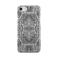 Polynesian Phone Case White And Black iPhone 8 - Polynesian Pride