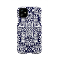 Polynesian Phone Case Blue And White iPhone 11 - Polynesian Pride