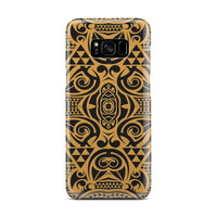 Polynesian Phone Case Yellow Black Samsung Galaxy S8 Plus - Polynesian Pride