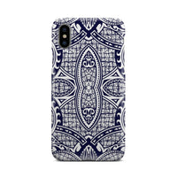 Polynesian Phone Case Blue And White iPhone X - Polynesian Pride