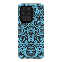 Polynesian Tough Case Grown Blue White Samsung Galaxy S20 Ultra - Polynesian Pride