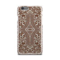 Polynesian Tribal Phone Case Brown iPhone 6s - Polynesian Pride
