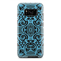 Polynesian Tough Case Grown Blue White Samsung Galaxy S8 - Polynesian Pride