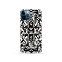 Polynesian Tribal Phone Case White And Black iPhone 12 Pro - Polynesian Pride
