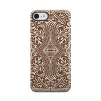 Polynesian Tribal Tough Case Brown iPhone 7 - Polynesian Pride