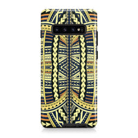 Polynesian Tough Case Yellow Samsung Galaxy S10 - Polynesian Pride