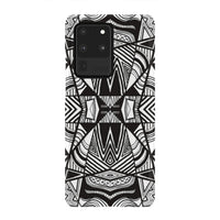 Polynesian Tribal Phone Case White And Black Samsung Galaxy S20 Ultra - Polynesian Pride