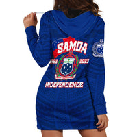 Samoa Independence Hoodie Dress 2023 Blue Style LT6 - Polynesian Pride