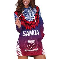 Personalised Samoa Independence Day Hoodie Dress Ula Fala Gradient Color LT7 - Polynesian Pride