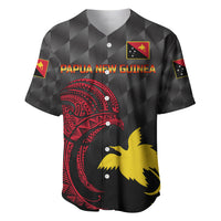 (Custom Personalised) Papua New Guinea Barramundis Cricket Baseball Jersey Birds Of Paradise Paradisaea Raggiana Original - Black LT8 - Polynesian Pride