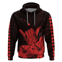 Hawaii Shaka Sign Hoodie Red Version LT9 - Polynesian Pride