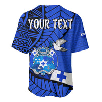 (Custom Personalised) Tonga Emancipation Day Baseball Jersey Happy 53rd Independence Anniversary Blue Version LT9 - Polynesian Pride