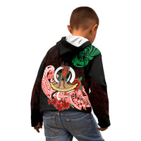 Vanuatu Kid Hoodie Polynesian Floral Tribal LT9 - Polynesian Pride