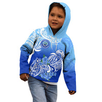 Federated States Of Micronesia Kid Hoodie Polynesian Floral Tribal LT9 - Polynesian Pride