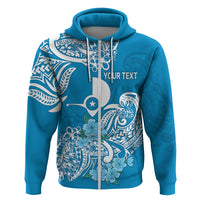 Custom FSM Yap State Hoodie Polynesian Floral Tribal LT9 - Polynesian Pride