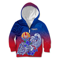 Tahiti Kid Hoodie Polynesian Floral Tribal LT9 - Polynesian Pride