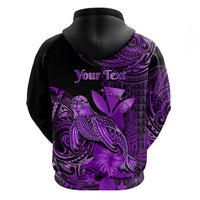 Custom Hawaii Monk Seal Hoodie Polynesian Kakau With Kanaka Purple LT14 - Polynesian Pride