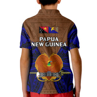 Papua New Guinea Kid Polo Shirt Manus Province Mix Coat Of Arms Polynesian Art LT14 - Polynesian Pride