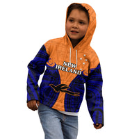 Papua New Guinea Kid Hoodie New Ireland Province Mix Coat Of Arms Polynesian Art LT14 - Polynesian Pride