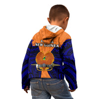 Papua New Guinea Kid Hoodie New Ireland Province Mix Coat Of Arms Polynesian Art LT14 - Polynesian Pride