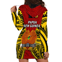 Papua New Guinea Hoodie Dress Western Province Mix Coat Of Arms Polynesian Art LT14 - Polynesian Pride