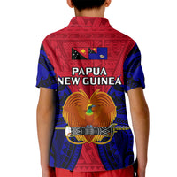 Papua New Guinea Kid Polo Shirt West New Britain Province Mix Coat Of Arms Polynesian Art LT14 - Polynesian Pride